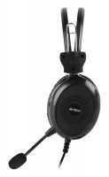 Игровые наушники с микрофоном (игровая гарнитура) A4Tech HU-30 Black Игровые наушники с микрофоном (игровая гарнитура) A4Tech HU-30 Black