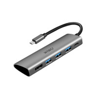 USB-концентратор Хаб WiWU Alpha A531H Type-C to 3 x USB 3.0 / 1 x HDMI / 1 x Type-C Grey USB-концентратор Хаб WiWU Alpha A531H Type-C to 3 x USB 3.0 / 1 x HDMI / 1 x Type-C Grey