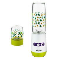 Стационарный блендер Kitfort КТ-3043-2 «2 в 1» Shake & Take Green  Стационарный блендер Kitfort КТ-3043-2 «2 в 1» Shake & Take Green