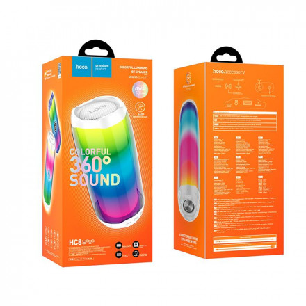 Беспроводная колонка Hoco HC8 (RGB)