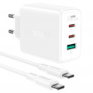 Зарядное устройство для Macbook/Iphone Acefast A13 PD65W (2xUSB-C+1xUSB-A)  Зарядное устройство для Macbook/Iphone Acefast A13 PD65W (2xUSB-C+1xUSB-A)