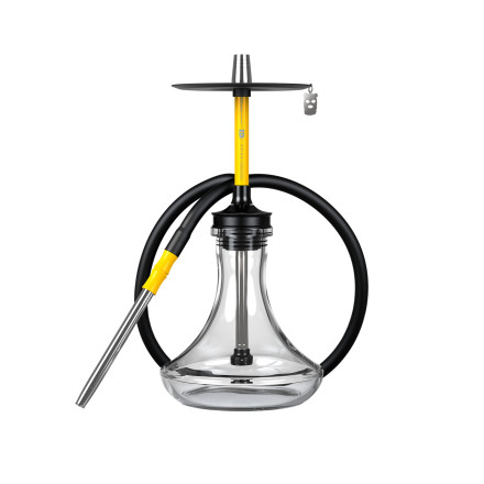 Кальян Misha Rebel Lemon — дизайнерский кальян из нержавеющей стали, желтый корпус