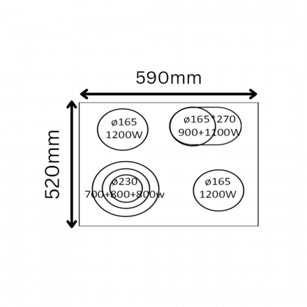 Электрическая варочная панель Hausler 67HLB4T1 New