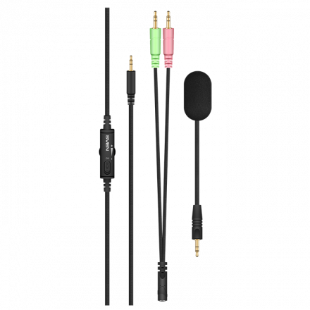 Игровая гарнитура с металлическими чашами и отстёгивающимся микрофоном SVEN AP-G999MV