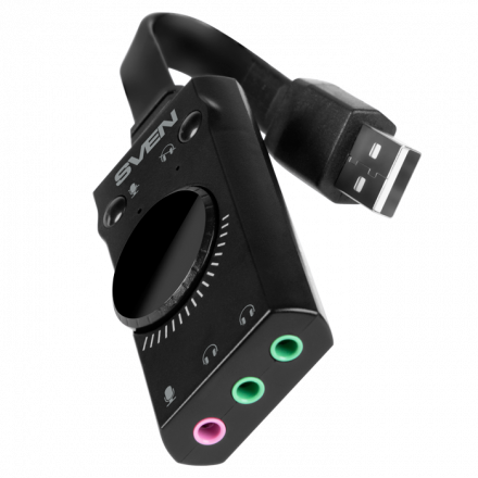 Игровая гарнитура с внешней звуковой картой SVEN AP-U990MV