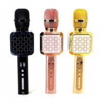 Беспроводной караоке микрофон YS-05 с изменением голоса (Bluetooth, USB, TF, AUX) Беспроводной караоке микрофон YS-05 с изменением голоса (Bluetooth, USB, TF, AUX)