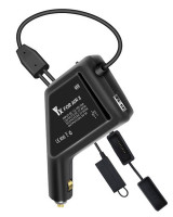Автомобильное зарядное устройство для 2 аккумуляторов и пульта DJI Air 3 (YX) Автомобильное зарядное устройство для 2 аккумуляторов и пульта DJI Air 3 (YX)
