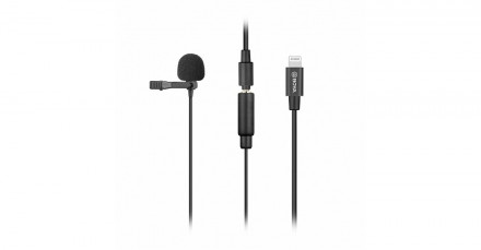 Микрофон петличный Boya BY-M2 Петличный с переходником Lightning для устройств Apple