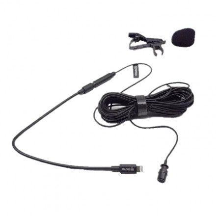 Микрофон петличный Boya BY-M2 Петличный с переходником Lightning для устройств Apple