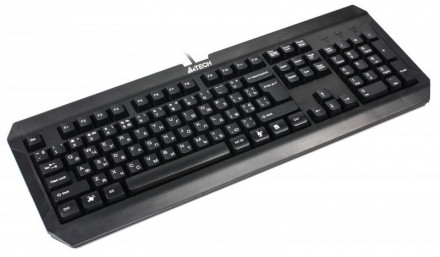 Клавиатура A4TECH K-100 KEYBOARD USB BLACK US+RUSSIAN