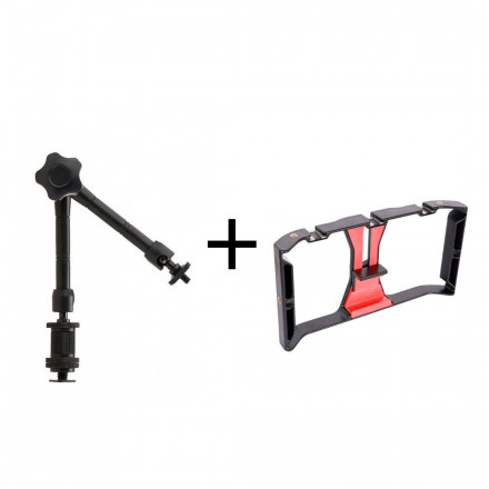 Клетка для Телефона (Рамка для Съемки) + Шарнирное крепление Magic Arm 11"