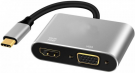 Адаптер Alluminium Type-C to HDMI / VGA Адаптер Alluminium Type-C to HDMI / VGA