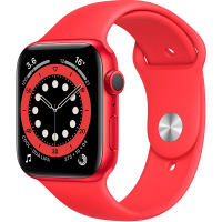 Смарт-часы Apple Watch Series 6 44mm Red Aluminium Red Band M00M3 