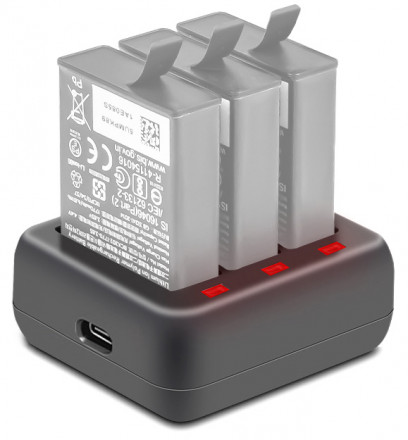 Зарядное устройство для 3 аккумуляторов DJI Osmo Action 3 (YX)