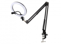 Кольцевая лампа 16см с кронштейном для стола"Bobby Studio" Кольцевая лампа 16см с кронштейном для стола"Bobby Studio"