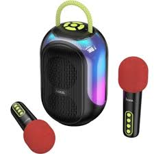Hoco DS68 Cool RGB — портативная Bluetooth-колонка с двумя беспроводными микрофонами