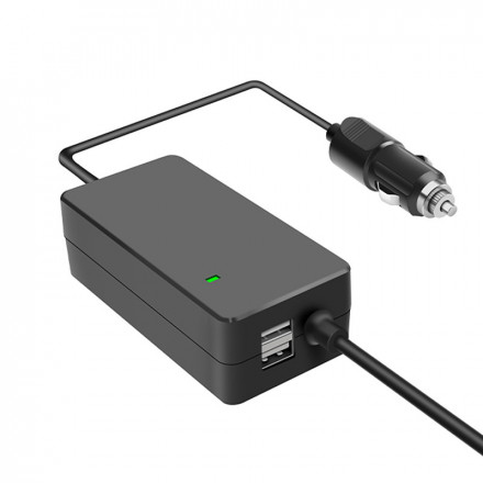 Автомобильное зарядное устройство для 2 аккумуляторов и пульта DJI Mavic 2 повышенной мощности (2 USB) (YX)