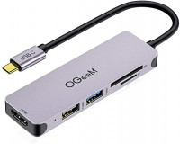 USB Концентратор на TYPE-C QGeeM 5 Портов