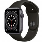 Смарт часы Apple Watch Series 6 44mm Space Gray Aluminium Black Band M00H3  Смарт часы Apple Watch Series 6 44mm Space Gray Aluminium Black Band M00H3