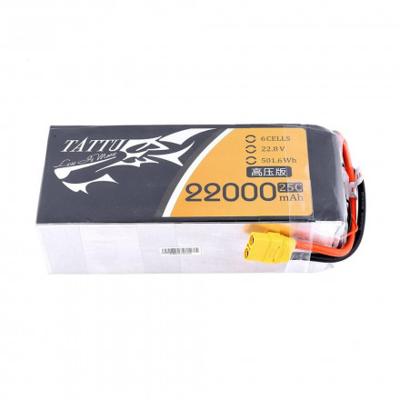 Аккумулятор Tattu 22000мАч 6S 25C 22,8В LiPo HV (высокого напряжения)