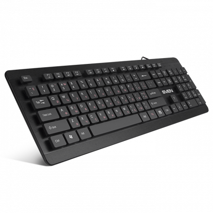 Проводная клавиатура с 2 USB-портами SVEN KB-E5700H