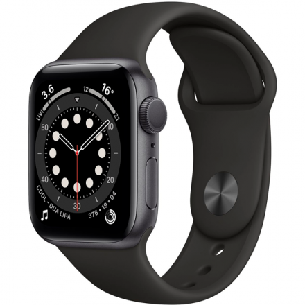 Смарт-часы Apple Watch Series 6 40mm Space Gray Aluminium Black Band MG133