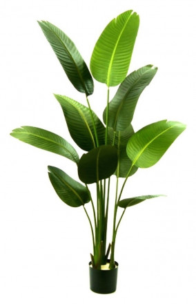Искусственное банановое дерево 160 см в горшке — напольное декоративное растение для дома и офиса