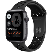 Смарт-часы Apple Watch Nike Series 6 44mm Space Gray Aluminium Black Nike Band MG173 