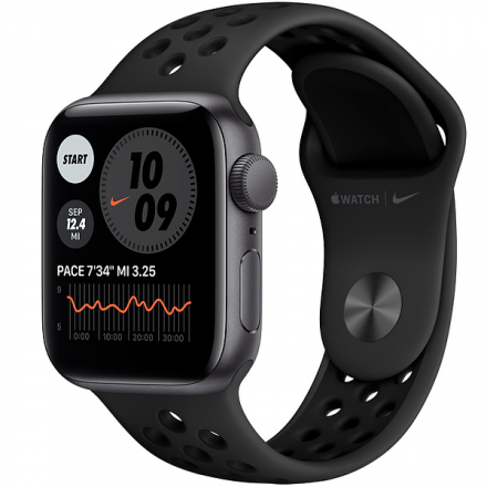 Смарт-часы Apple Watch Nike SE 40mm Space Gray Aluminium Black Nike Band MYYF2