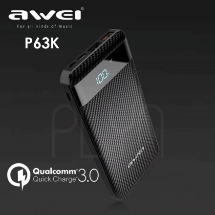 Power Bank AWEI P63K Quick Charge 3.0(10000mah)