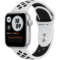 Смарт-часы Apple Watch Nike SE 40mm Silver Aluminium Black Nike Band MYYD2 