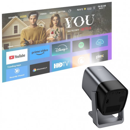 Портативный проектор Hoco DT7 | Мини-проектор для дома, учебы и развлечений