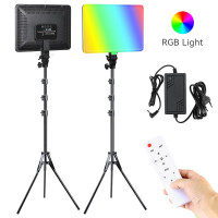 RGB светодиодная панель для видеосъемки CL-450 (60W)16 дюймов (заполняющий свет) RGB светодиодная панель для видеосъемки CL-450 (60W)16 дюймов (заполняющий свет)