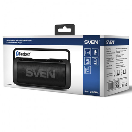 Портативная Bluetooth Колонка SVEN PS-250BL