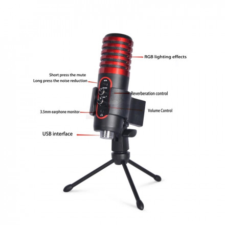 Конденсаторный микрофон Bobby Studio Phantom Z (RGB)