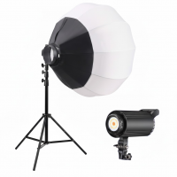 Набор RGBW-600 световой осветитель + сферический октобокс + усиленная стойка Набор RGBW-600 световой осветитель + сферический октобокс + усиленная стойка