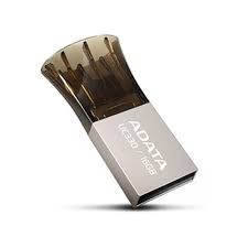 USB Флешка ADATA 16GB UC330 USB 2.0 Black интерфейс USB 2.0/microUSB