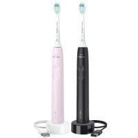 Набор электрических зубных щеток Philips 3100 series Pink&Black HX3675/15  Набор электрических зубных щеток Philips 3100 series Pink&Black HX3675/15