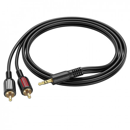 Аудио кабель Borofone BL11 3.5мм на два RCA