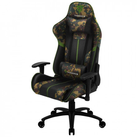 Игрвое кресло Gaming Chair ThunderX3 BC3 CAMO BLACK HAWK 65mm wheels PVC Leather