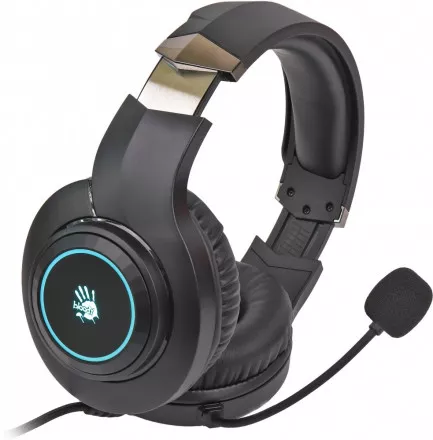 Наушники с микрофоном A4Tech BLOODY G220 NEON Gaming 3.5mm & USB Black